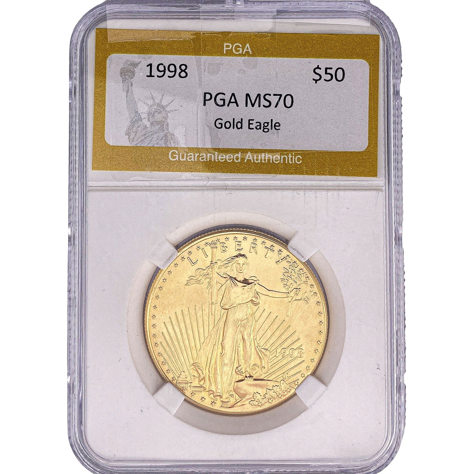 1998 1oz $50 Gold Eagle PGA MS70 (1 of 2)