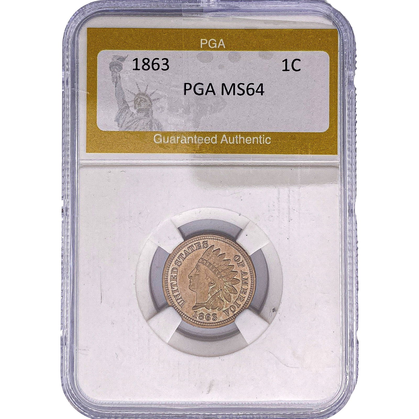 1863 Indian Head Cent PGA MS64 (1 of 2)