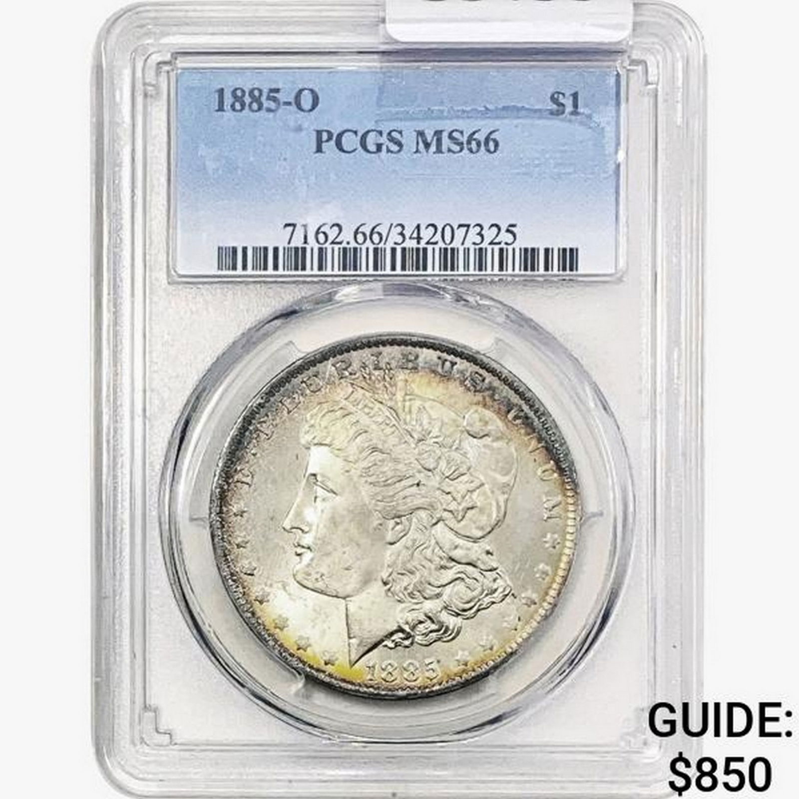 1885-O Morgan Silver Dollar PCGS MS66: 1885-O Morgan Silver Dollar PCGS MS66