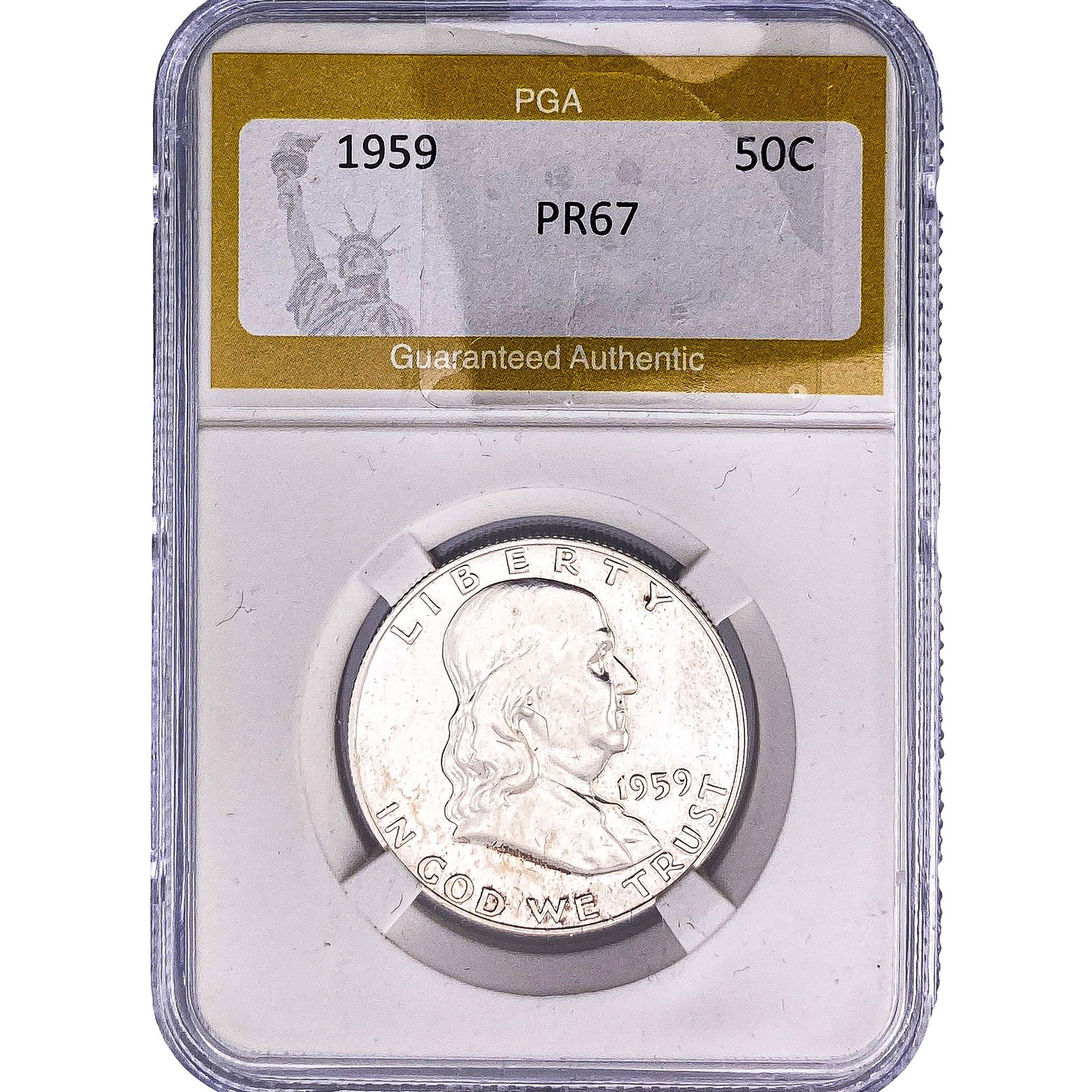 1959 Franklin Half Dollar PGA PR67 (1 of 2)