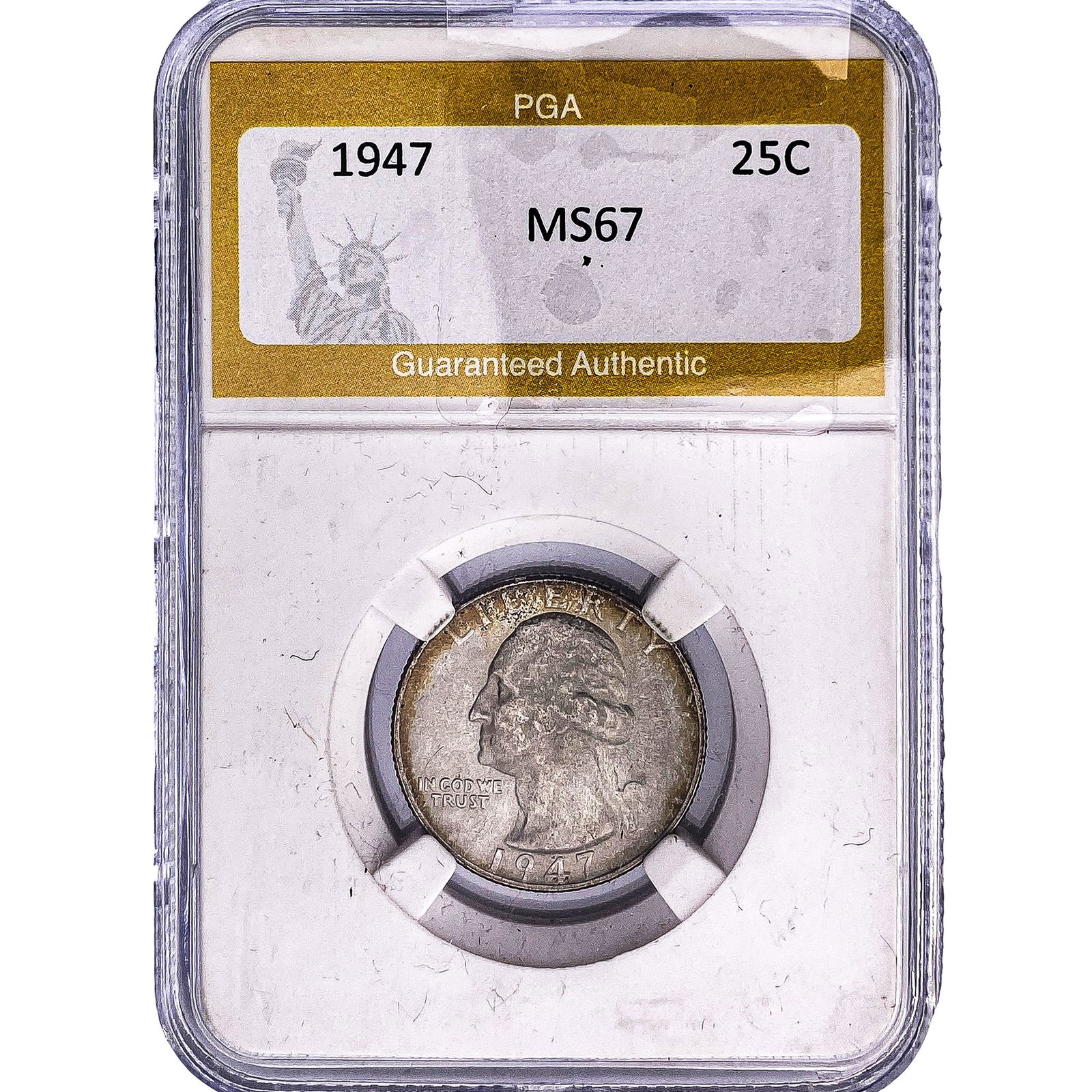 1947 Washington Silver Quarter PGA MS67 (1 of 2)