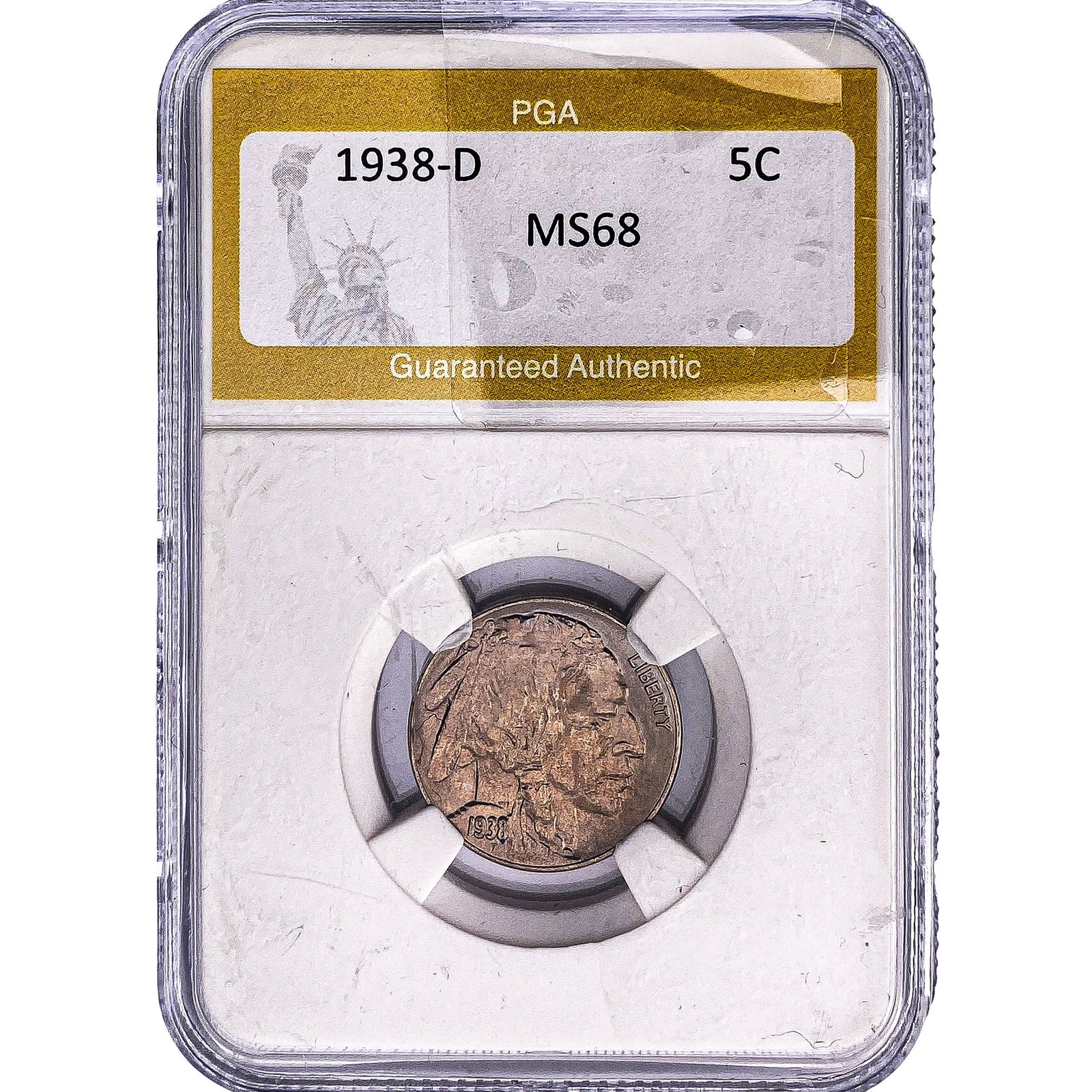 1938-D Buffalo Nickel PGA MS68 (1 of 2)