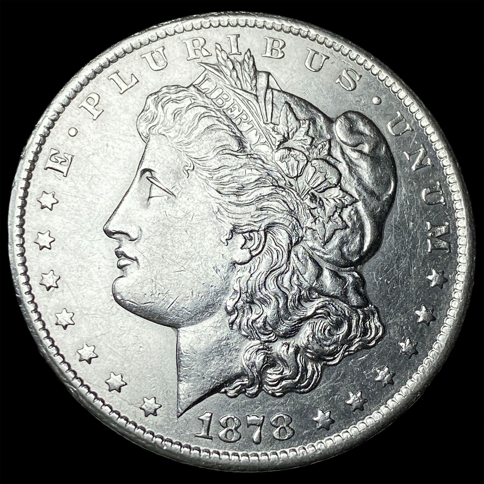 1878-CC Silver Morgan Dollar CLOSELY UNCIRCULATED: 1878-CC Silver Morgan Dollar CLOSELY UNCIRCULATED