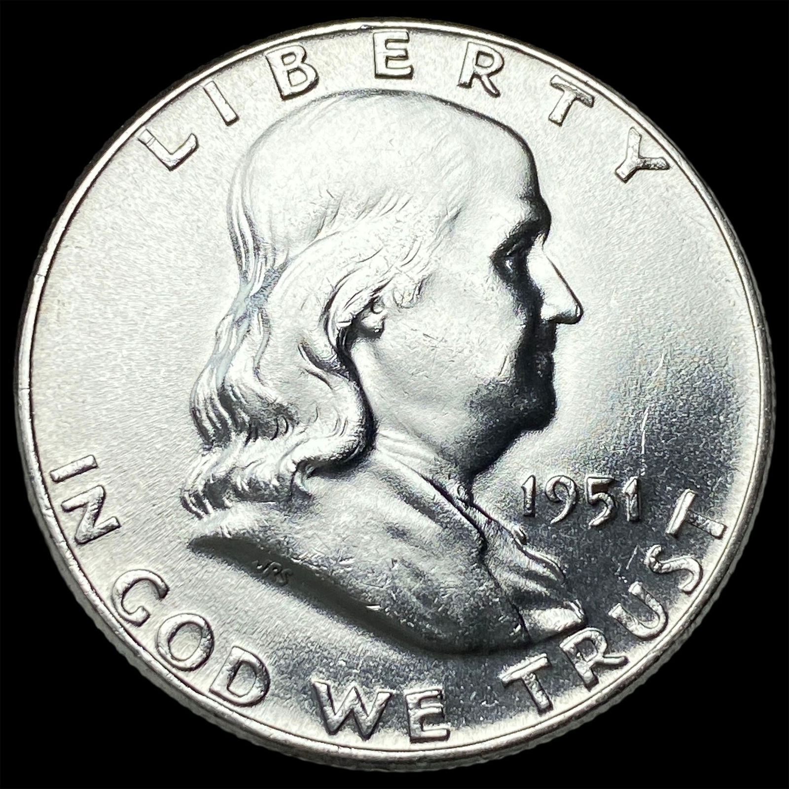 1951 Silver Franklin Half Dollar CHOICE BU (1 of 2)