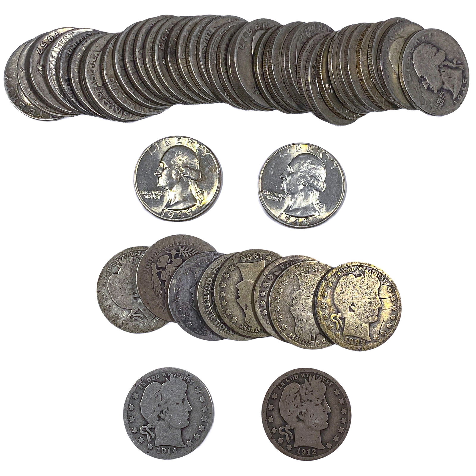 [2] Mixed Dates Roll of U.S. 25C Lot: [2] Mixed Dates Roll of U.S. 25C Lot