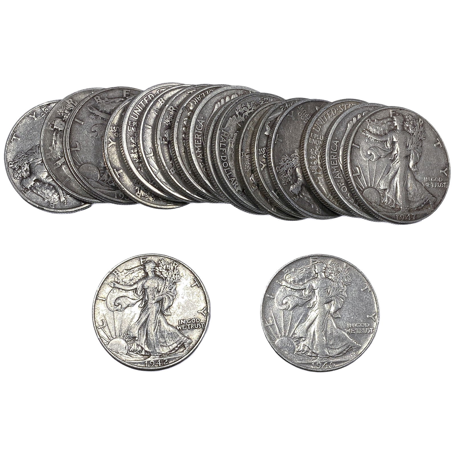 Roll of 20 Walking Liberty 50C: Roll of 20 Walking Liberty 50C