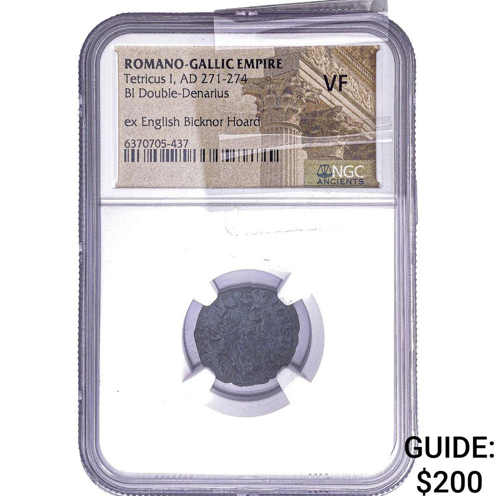 Gallic Empire Tetricus I 271-274 AD Bi Antoninianus NGC VF: Gallic Empire Tetricus I 271-274 AD Bi Antoninianus NGC VF