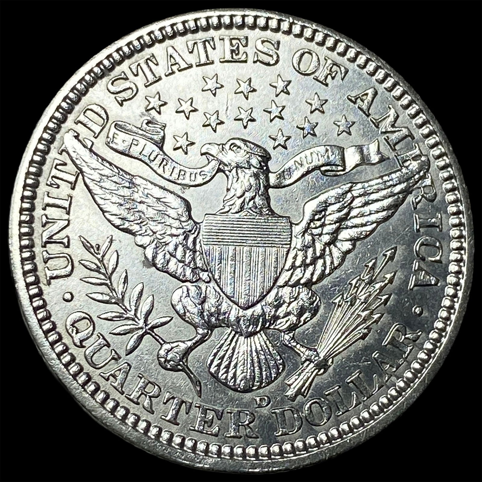 1908 Barber Silver Quarter UNCIRCULATED - 2