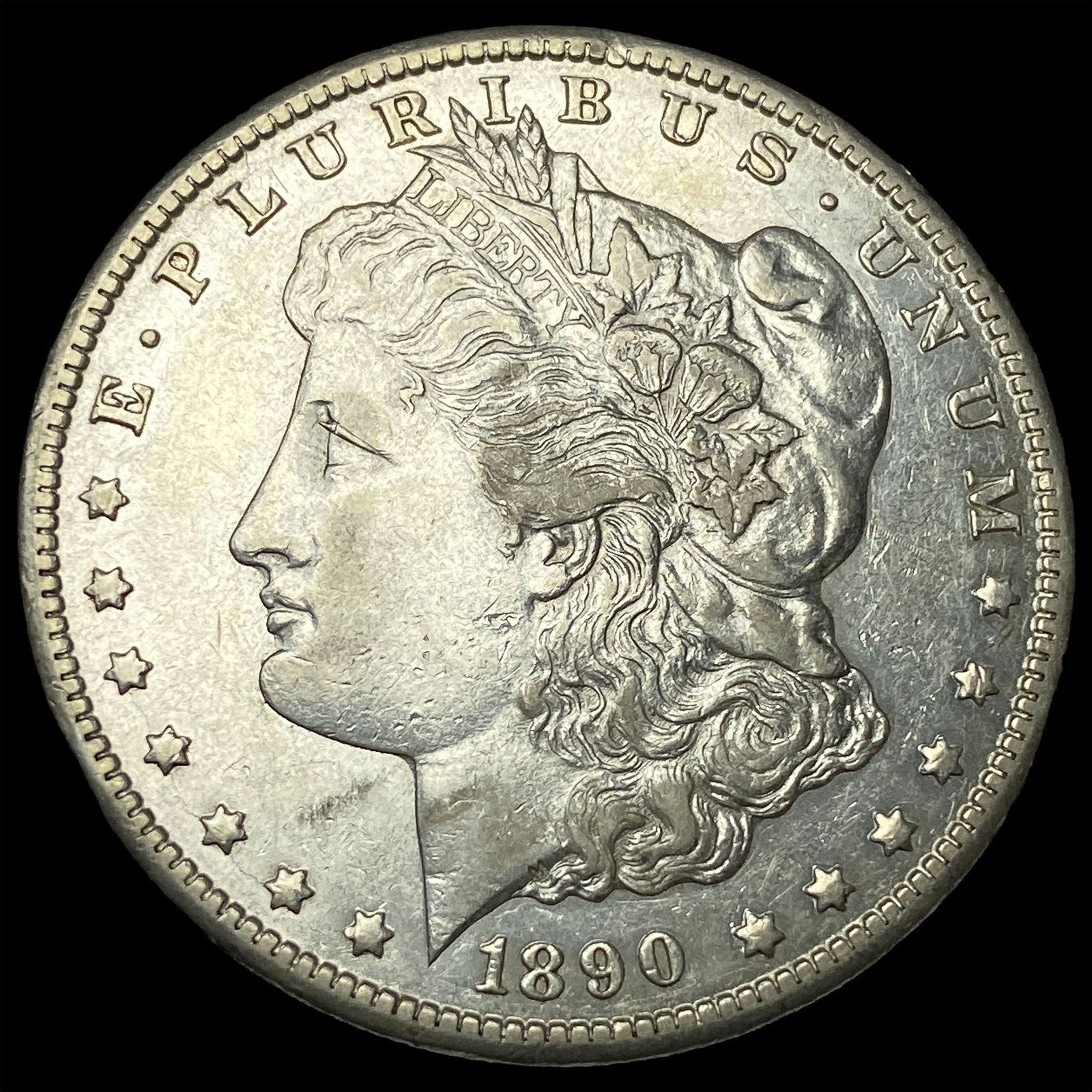 1890-CC Silver Morgan Dollar CLOSELY UNCIRCULATED (1 of 2)