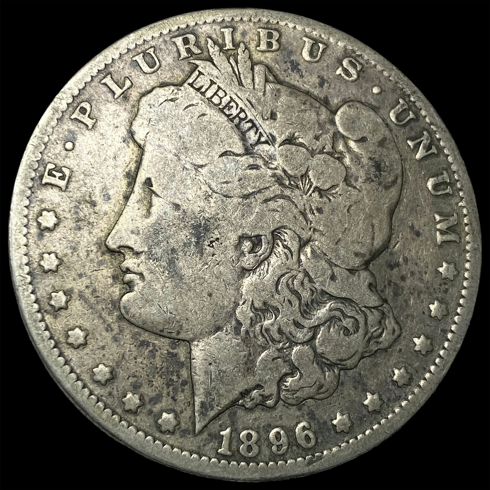 1896-S Silver Morgan Dollar NICELY CIRCULATED: 1896-S Silver Morgan Dollar NICELY CIRCULATED