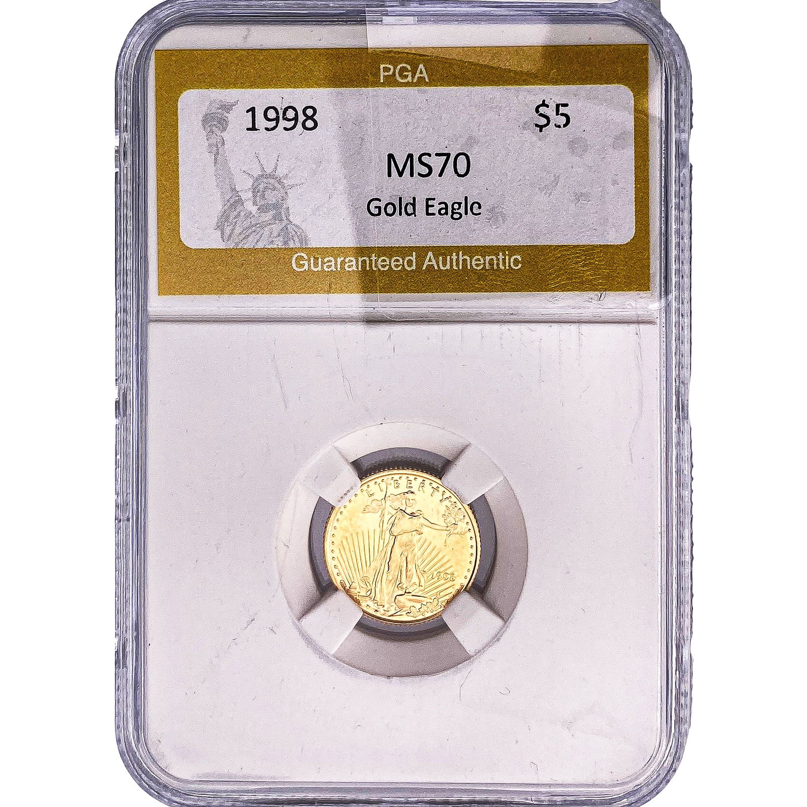 1998 1/10 $5 Gold Eagle PGA MS70 (1 of 2)