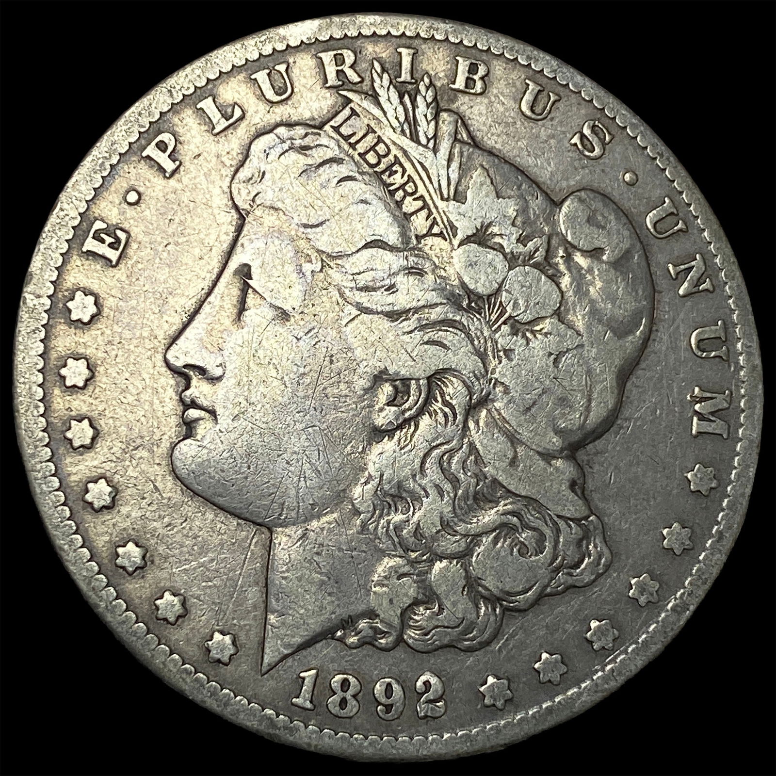 1892-CC Silver Morgan Dollar LIGHTLY CIRCULATED (1 of 2)
