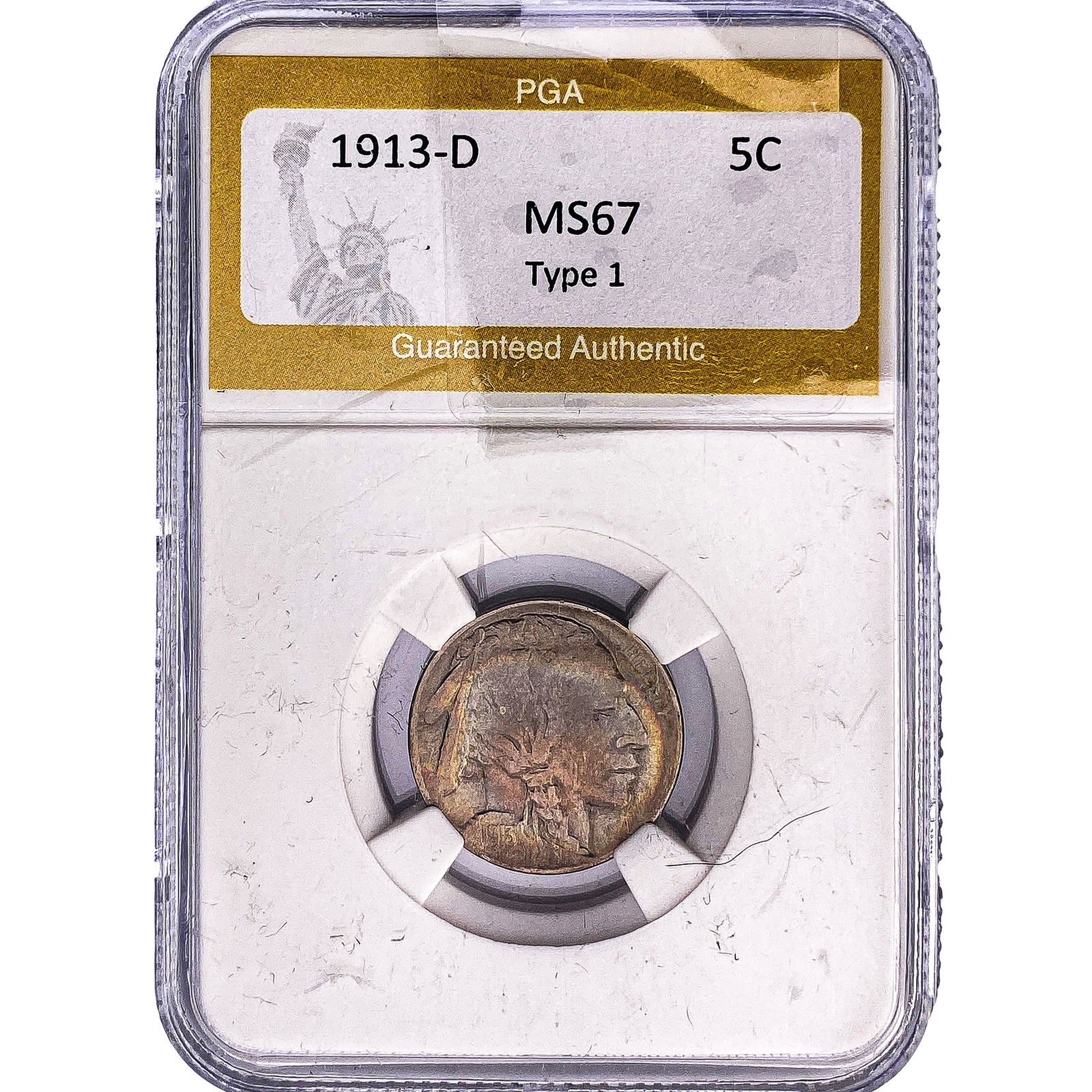 1913-D Buffalo Nickel PGA MS67 Type 1 (1 of 2)