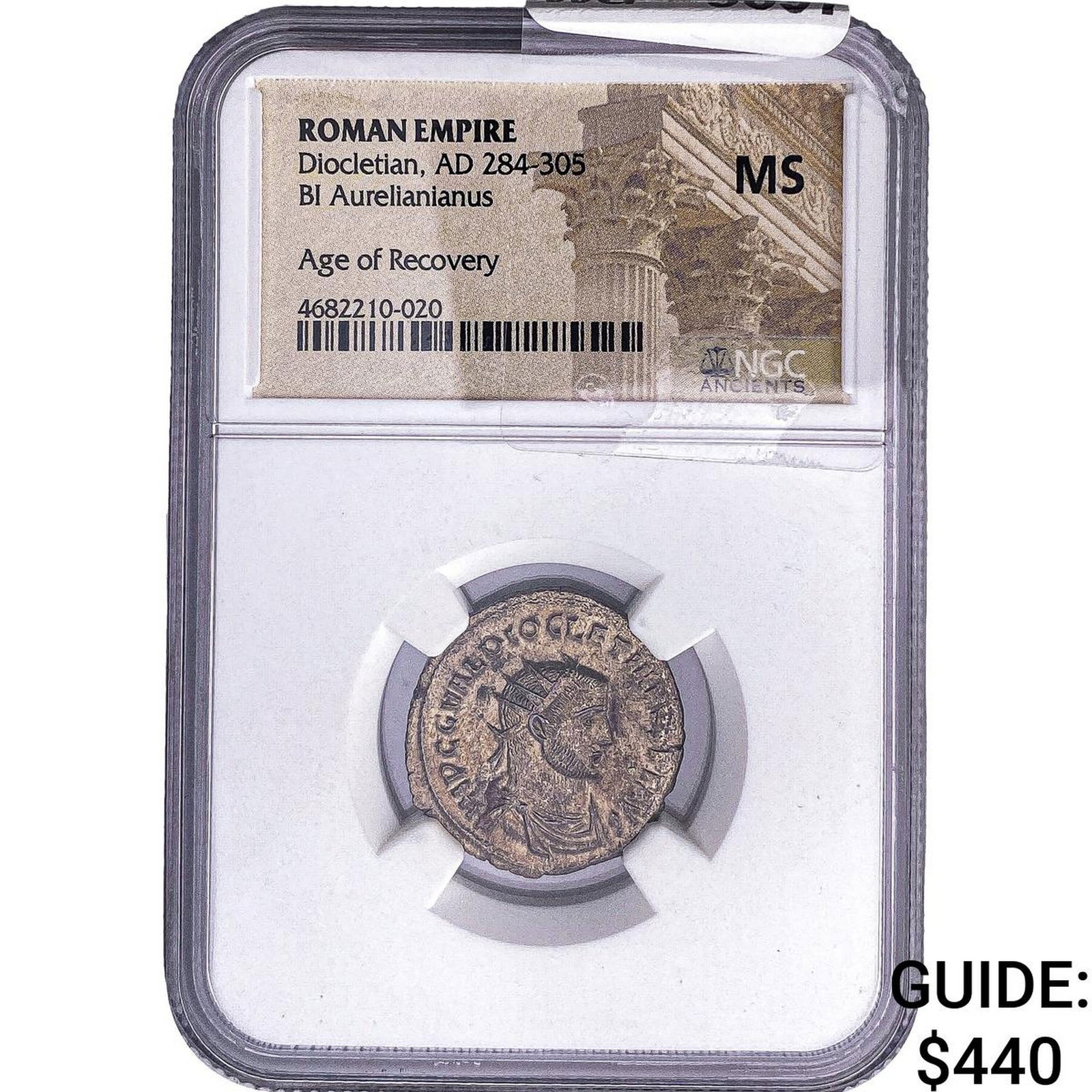 Roman Empire Diocletian 286-310 Bi Aurelianianus NGC MS: Roman Empire Diocletian 286-310 Bi Aurelianianus NGC MS