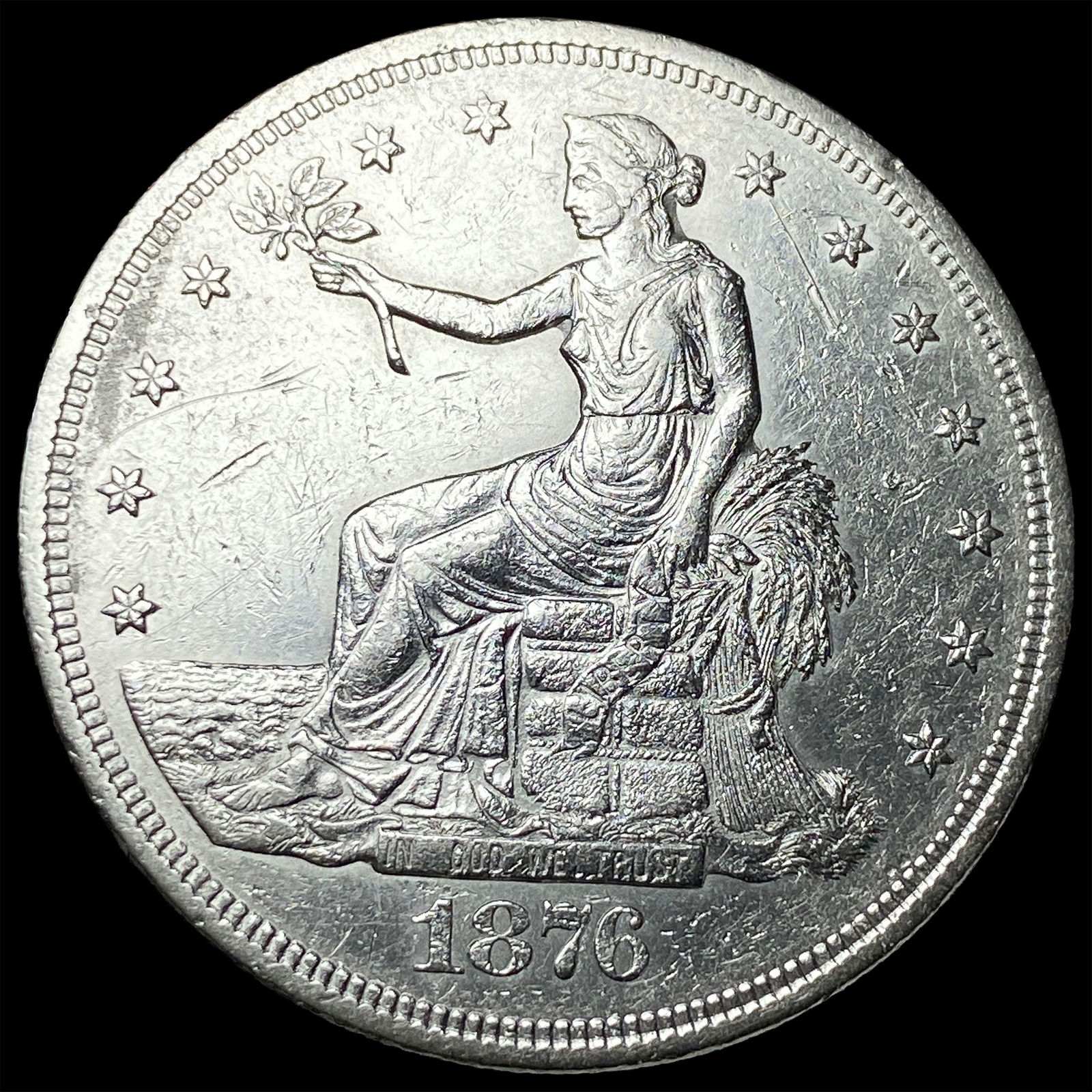 1876-S Silver Trade Dollar CLOSELY UNCIRCULATED (1 of 2)