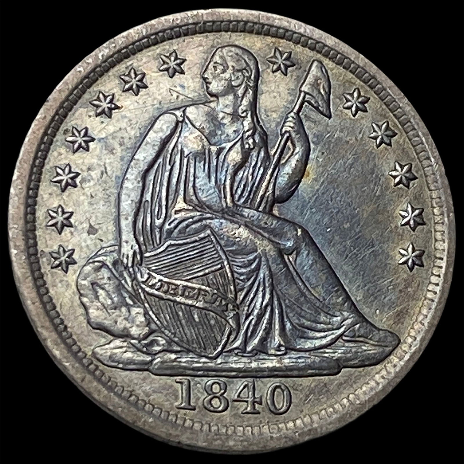 1840 Seated Liberty Half Dime UNCIRCULATED (1 of 2)