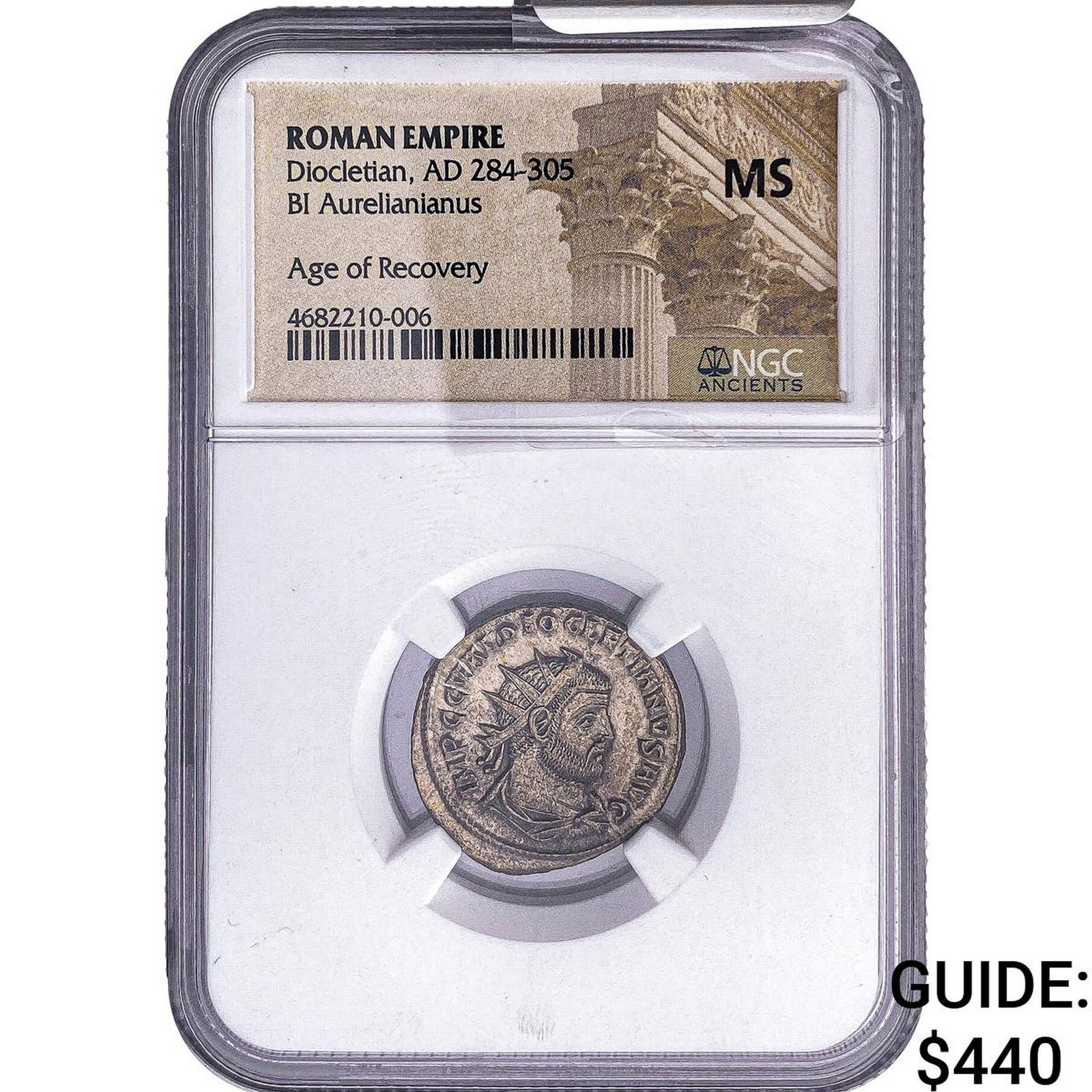 Roman Empire Diocletian 286-310 Bi Aurelianianus NGC MS: Roman Empire Diocletian 286-310 Bi Aurelianianus NGC MS