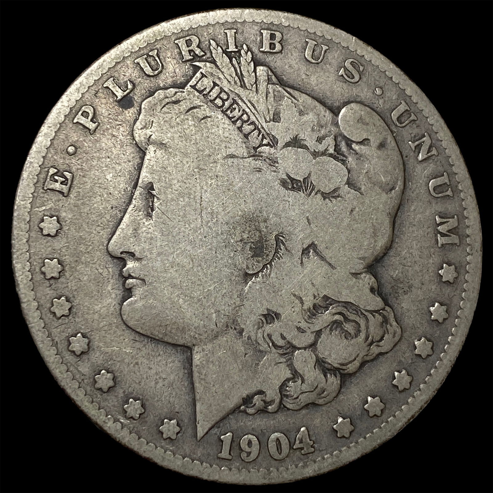 1904-S Silver Morgan Dollar NICELY CIRCULATED: 1904-S Silver Morgan Dollar NICELY CIRCULATED