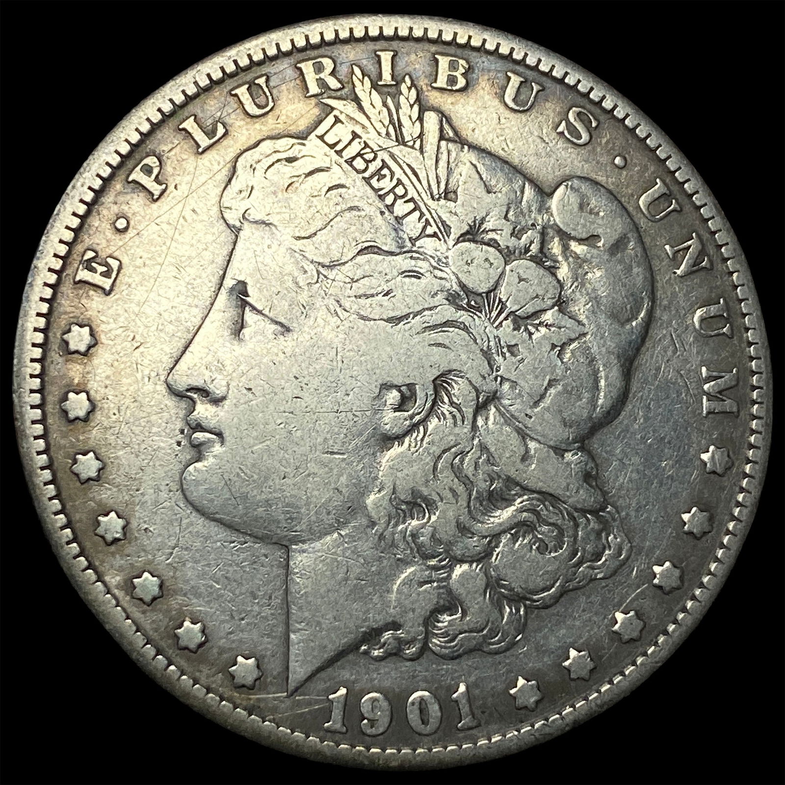 1901-S Silver Morgan Dollar LIGHTLY CIRCULATED: 1901-S Silver Morgan Dollar LIGHTLY CIRCULATED