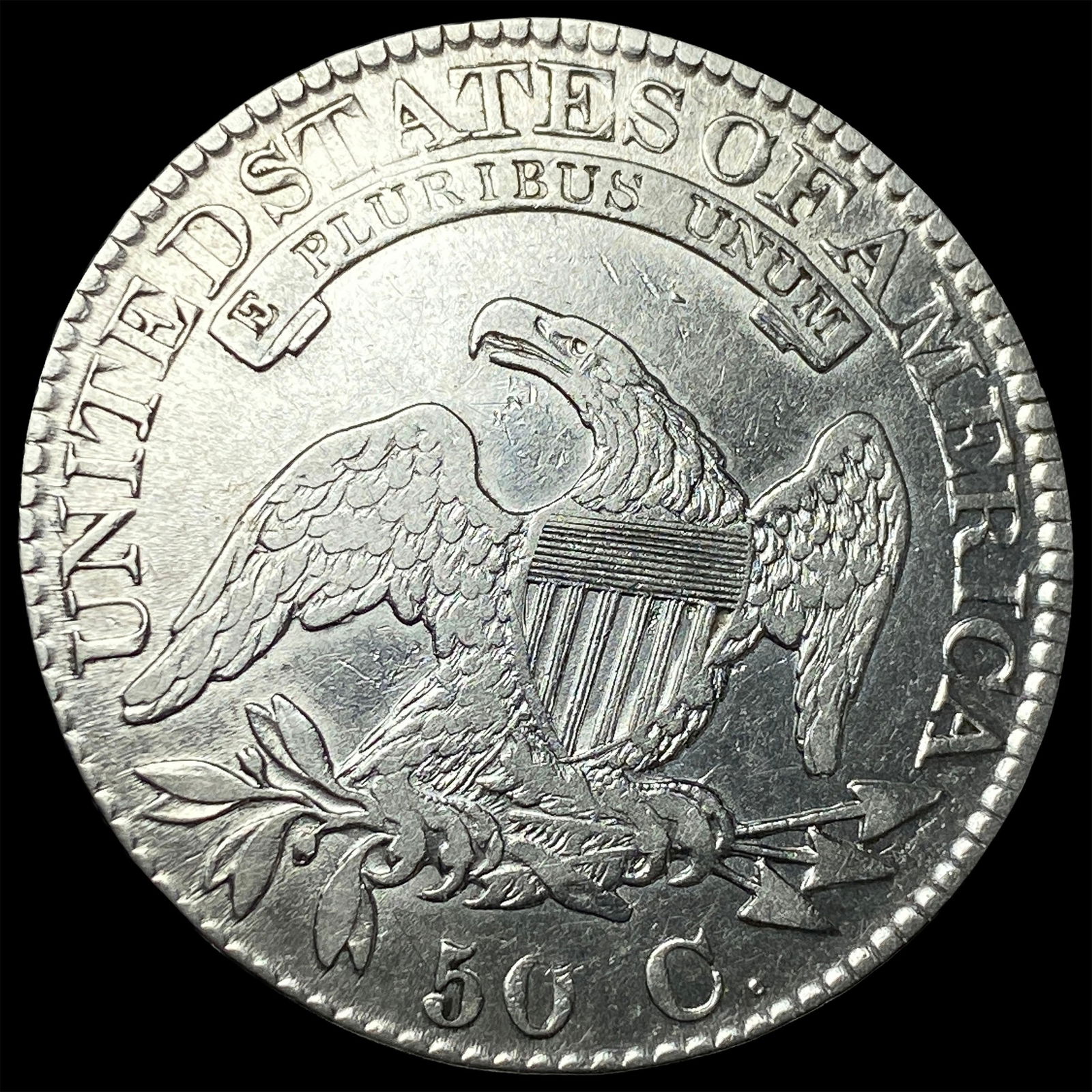1824 Capped Bust Half Dollar CLOSELY UNCIRCULATED - 2