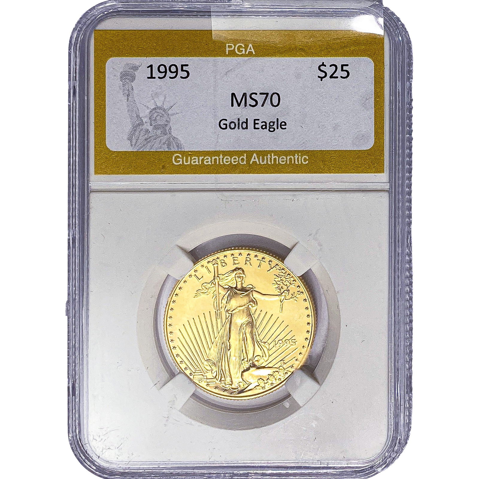 1995 1/2oz $25 Gold Eagle PGA MS70: 1995 1/2oz $25 Gold Eagle PGA MS70