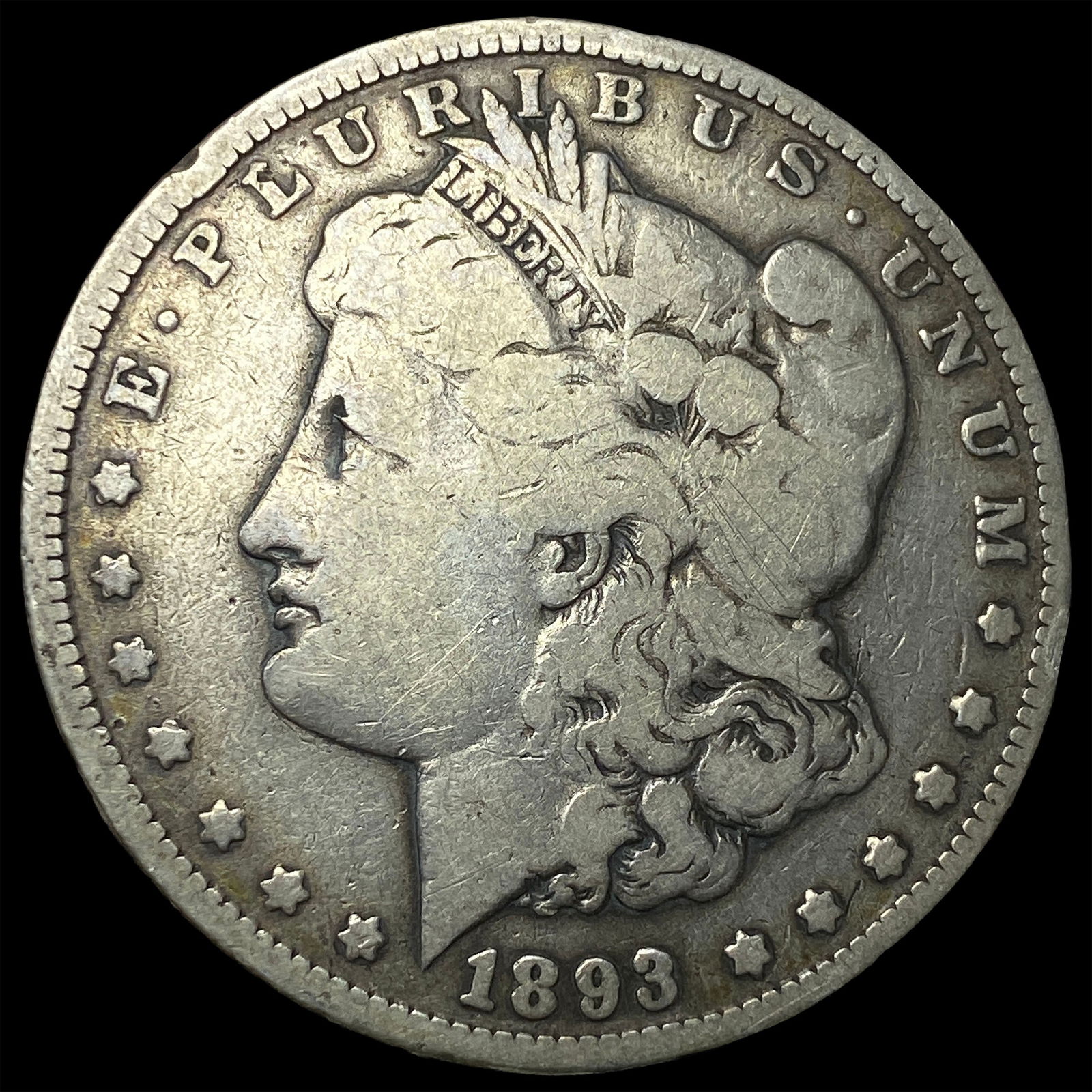 1893 Morgan Silver Dollar NICELY CIRCULATED: 1893 Morgan Silver Dollar NICELY CIRCULATED