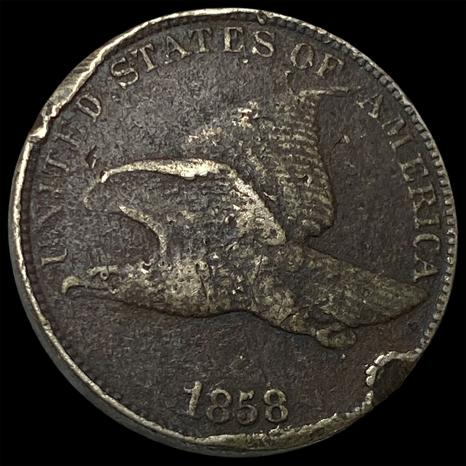 1858 Copper-Nickel Flying Eagle Cent HIGH GRADE: 1858 Copper-Nickel Flying Eagle Cent HIGH GRADE