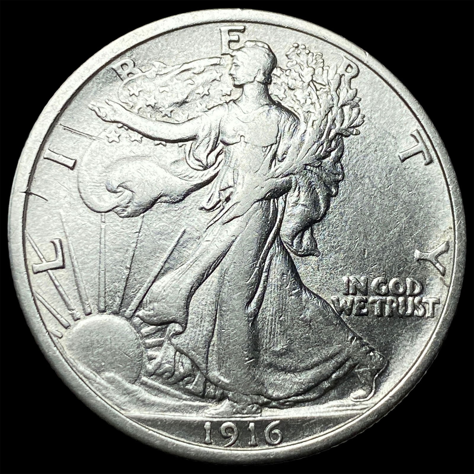 1916 Walking Liberty Half Dollar CHOICE AU (1 of 2)