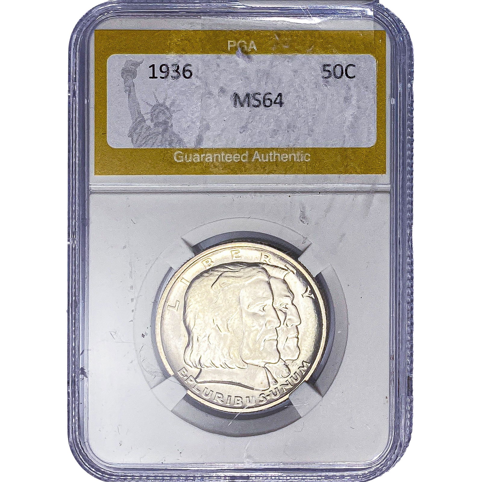 1936 Long Island Half Dollar PGA MS64: 1936 Long Island Half Dollar PGA MS64