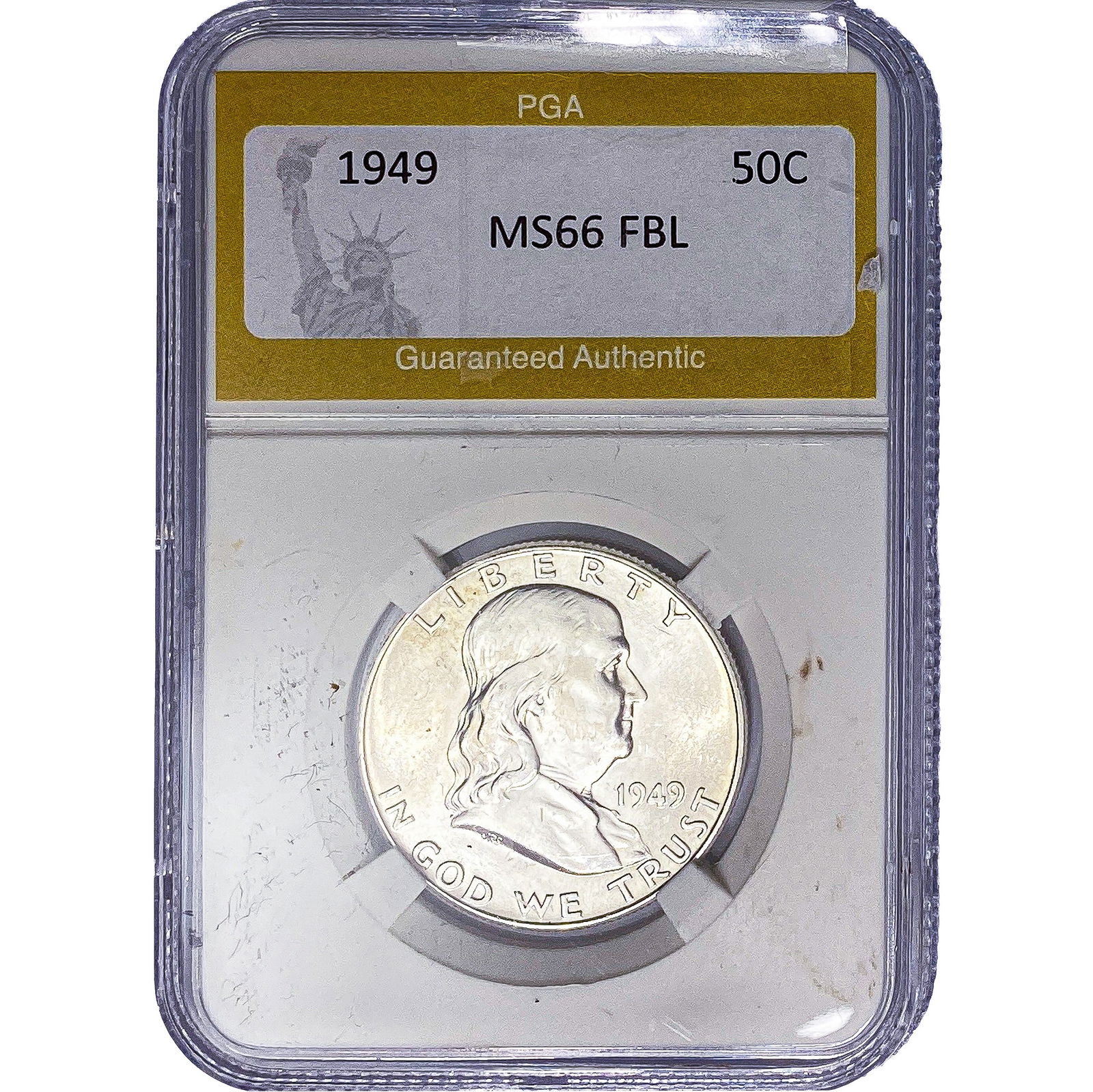 1949 Franklin Half Dollar PGA MS66 FBL (1 of 2)
