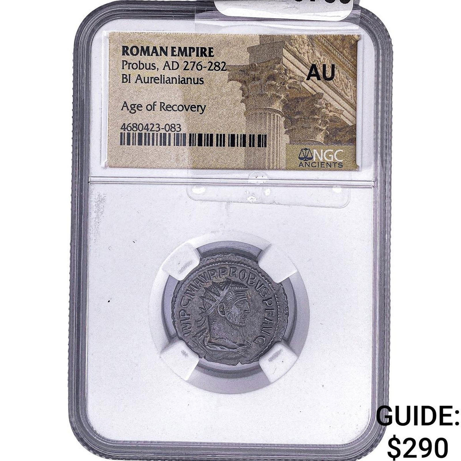 Roman Empire Probus 276-282 AD Bi Aurelianianus NGC AU: Roman Empire Probus 276-282 AD Bi Aurelianianus NGC AU