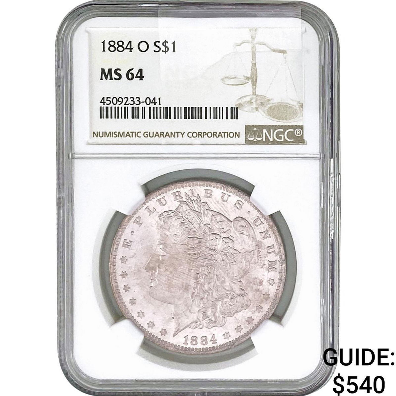 1884-O Morgan Silver Dollar NGC MS64 (1 of 2)