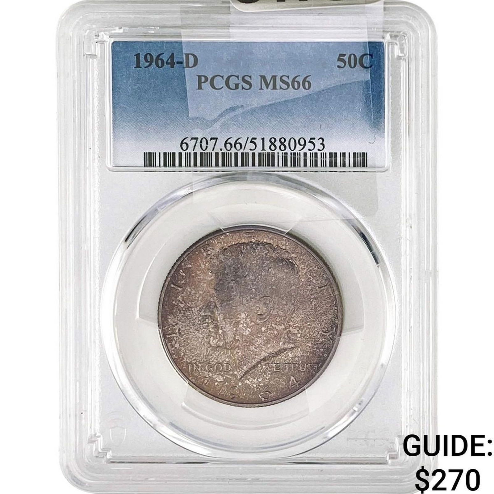1964-D Kennedy Half Dollar PCGS MS66 (1 of 2)