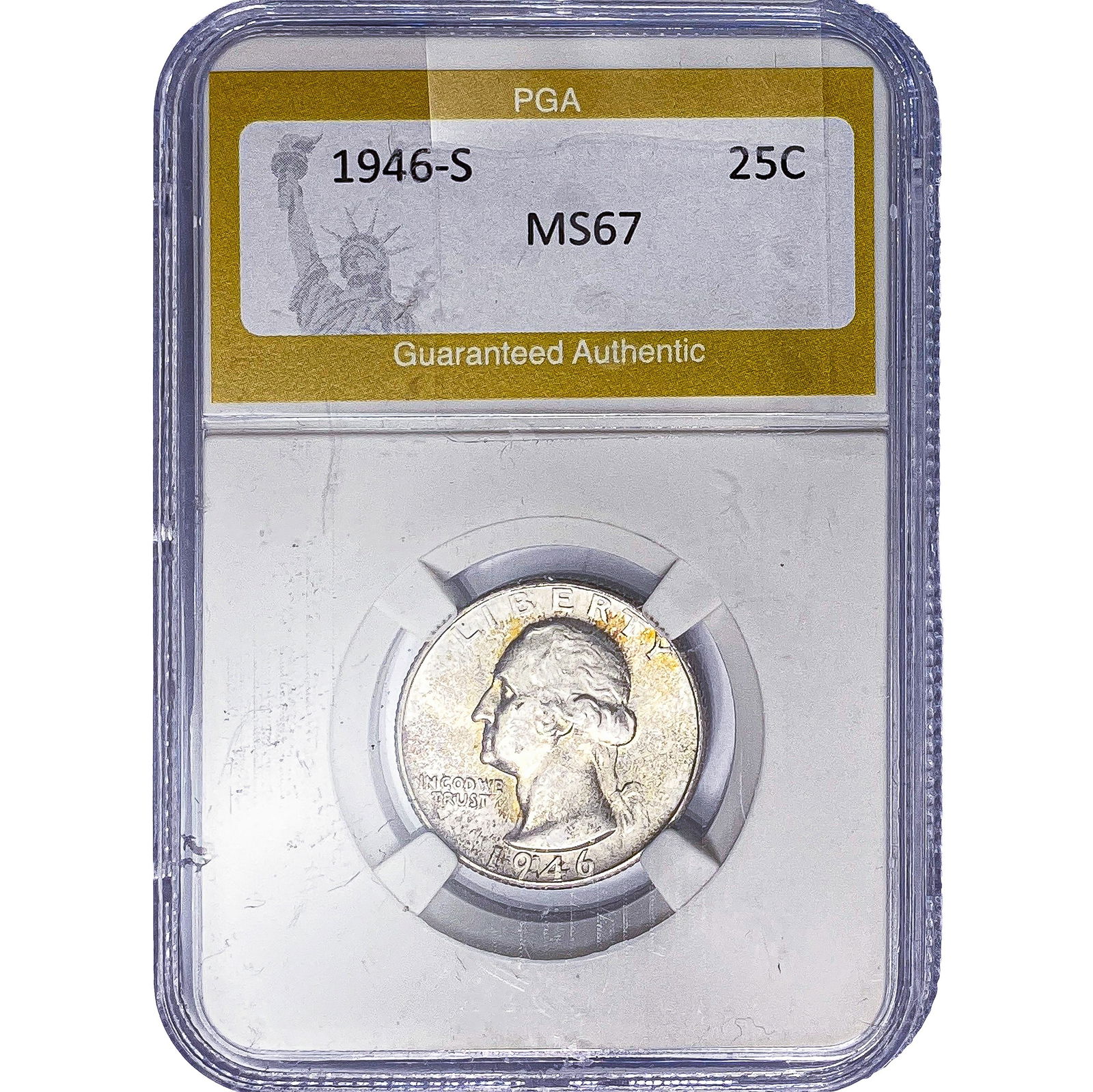 1946-S Washington Silver Quarter PGA MS67 (1 of 2)