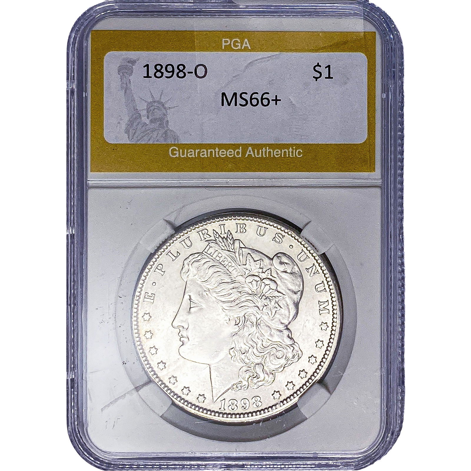 1898-O Morgan Silver Dollar PGA MS66+ (1 of 2)