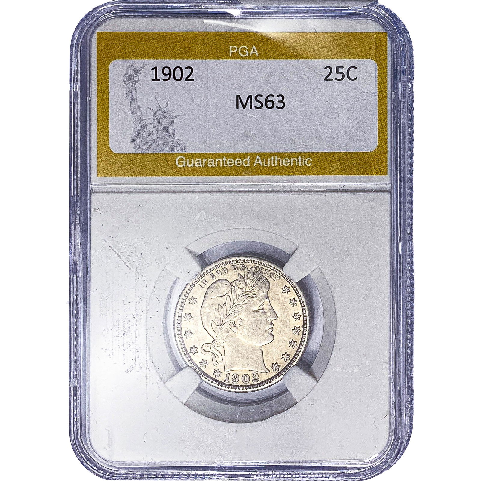 1902 Barber Quarter PGA MS63 (1 of 2)