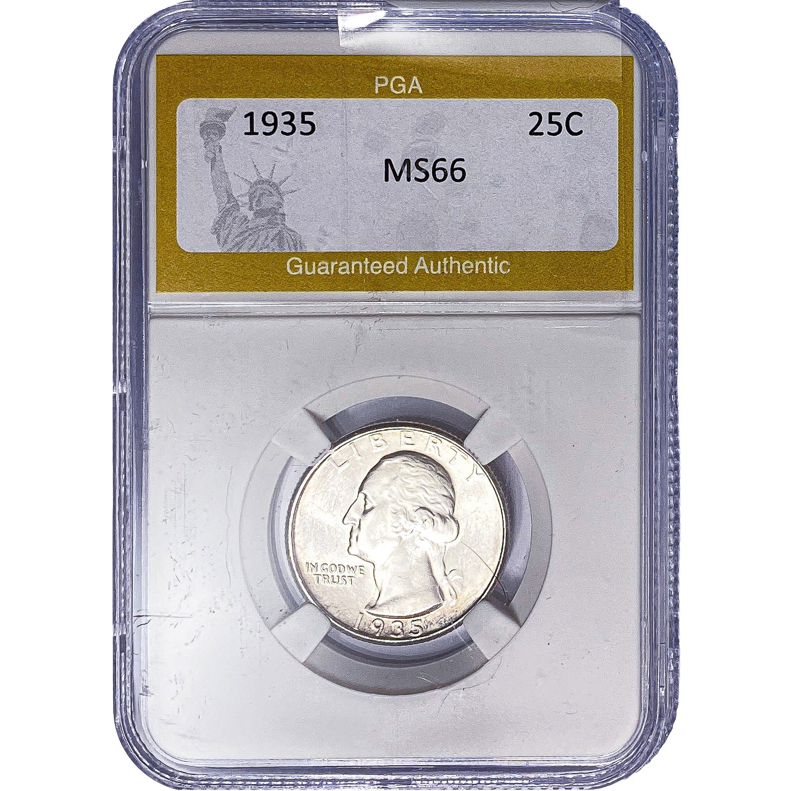 1935 Washington Silver Quarter PGA MS66: 1935 Washington Silver Quarter PGA MS66