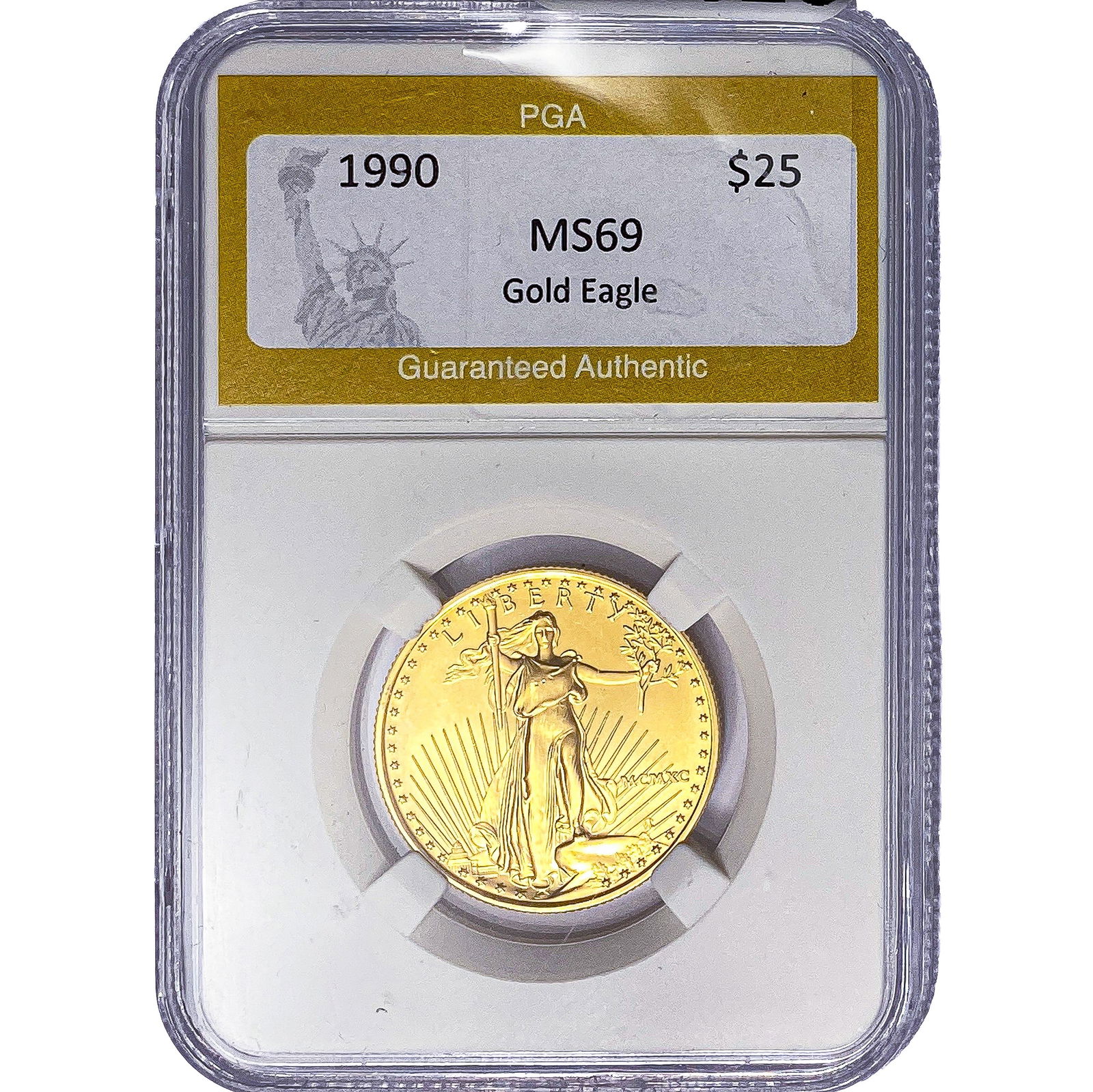 1990 1/2oz $25 Gold Eagle PGA MS69: 1990 1/2oz $25 Gold Eagle PGA MS69