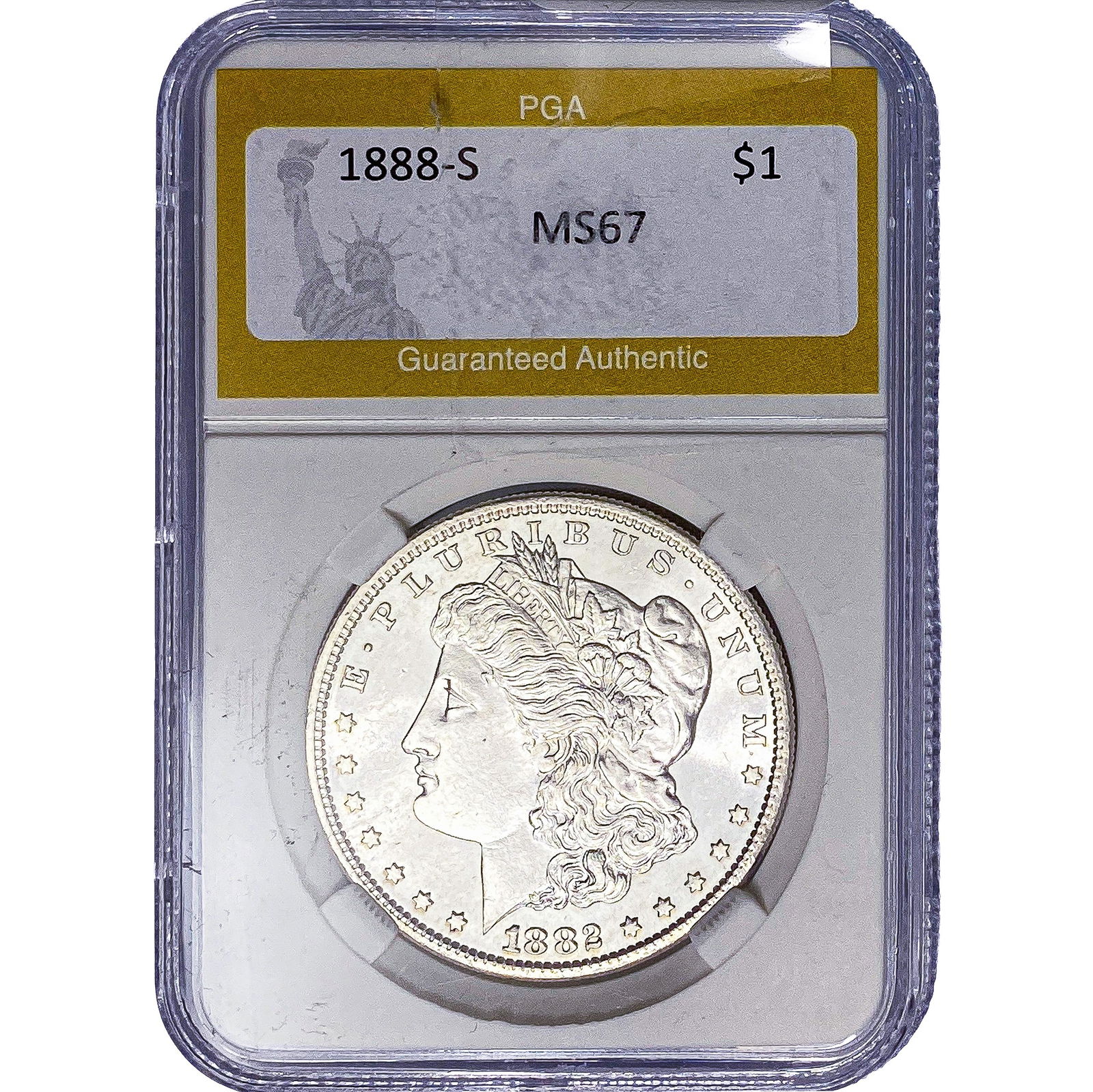 1888-S Morgan Silver Dollar PGA MS67 (1 of 2)
