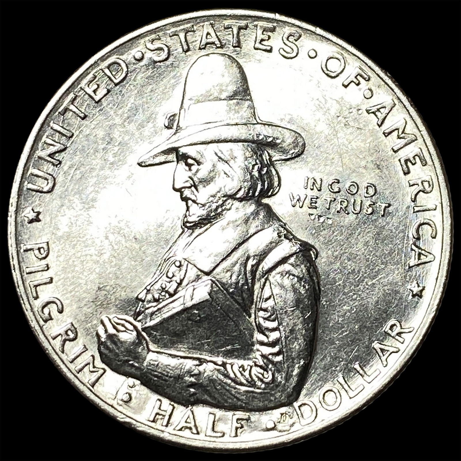 1920 Silver Pilgrim Tercentenary Half Dollar UNCIRCULATED (1 of 2)