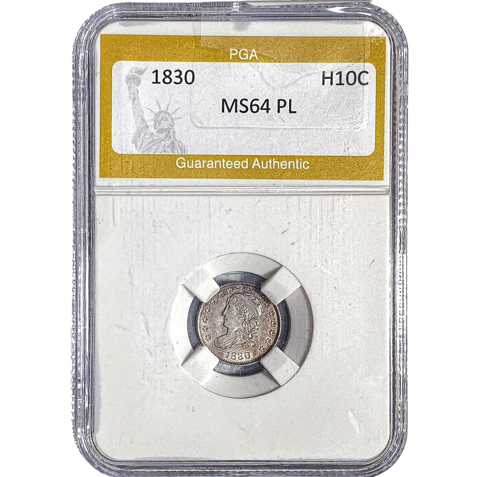 1830 Capped Bust Half Dime PGA MS64 PL (1 of 2)