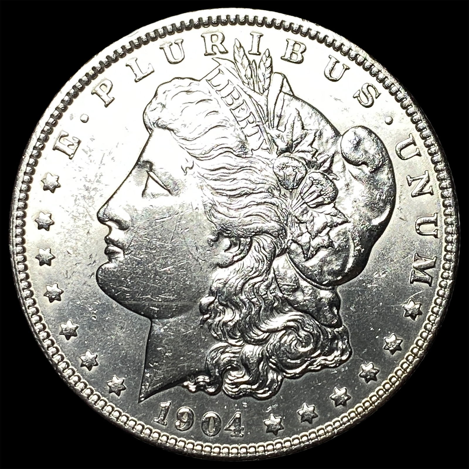 1904 Morgan Silver Dollar UNCIRCULATED: 1904 Morgan Silver Dollar UNCIRCULATED