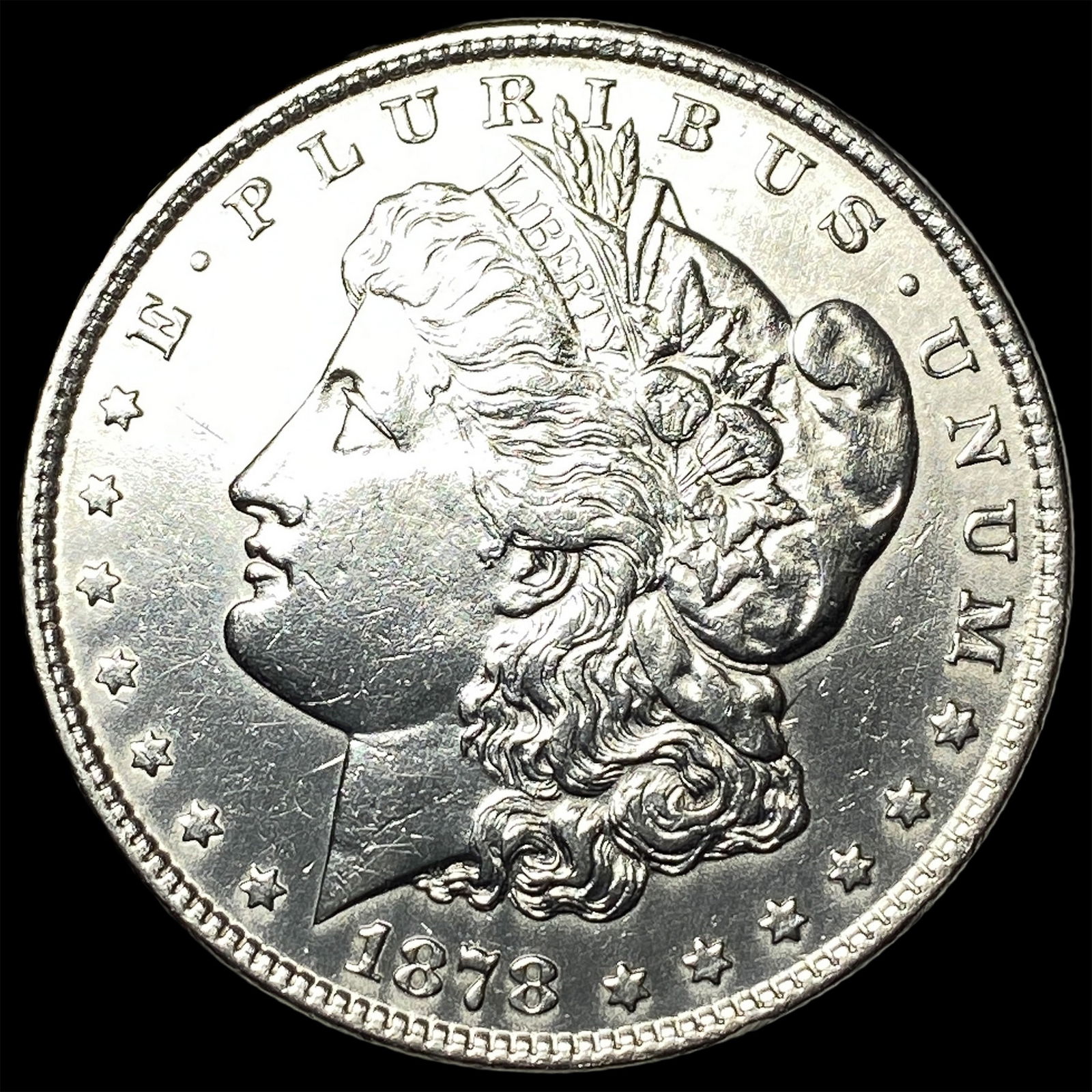 1878 Silver Morgan Dollar CLOSELY UNCIRCULATED: 1878 Silver Morgan Dollar CLOSELY UNCIRCULATED