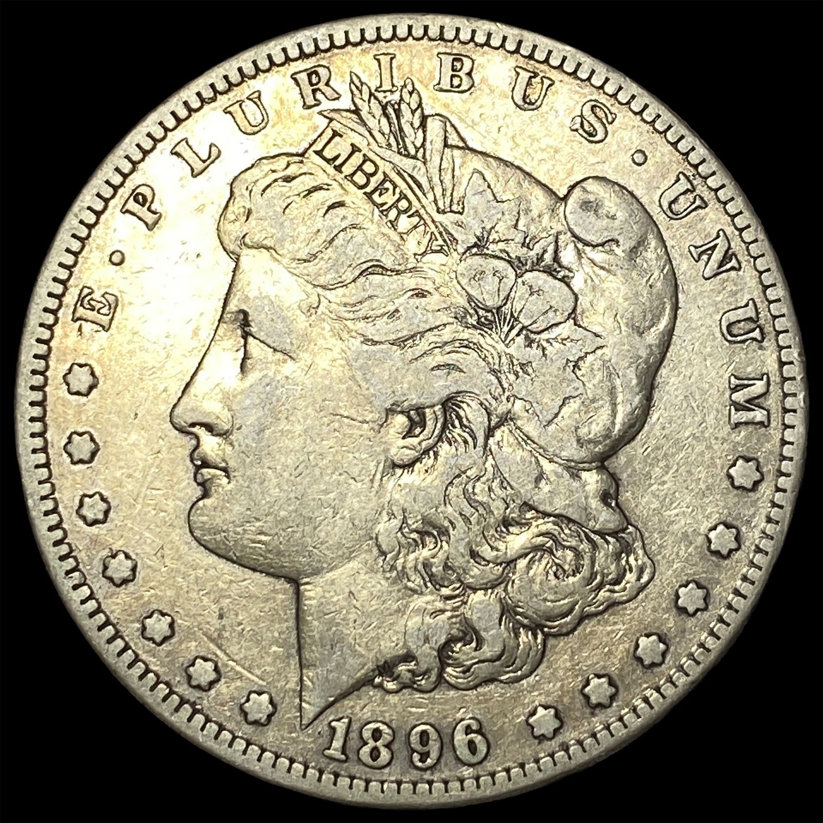 1896-S Silver Morgan Dollar NEARLY UNCIRCULATED (1 of 2)