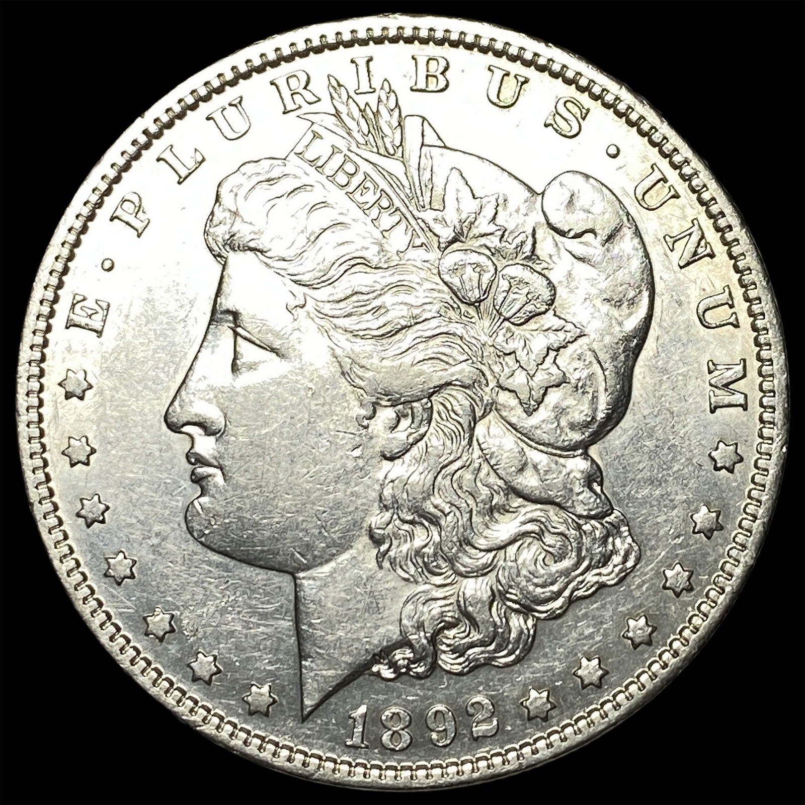 1892 Morgan Silver Dollar CLOSELY UNCIRCULATED (1 of 2)