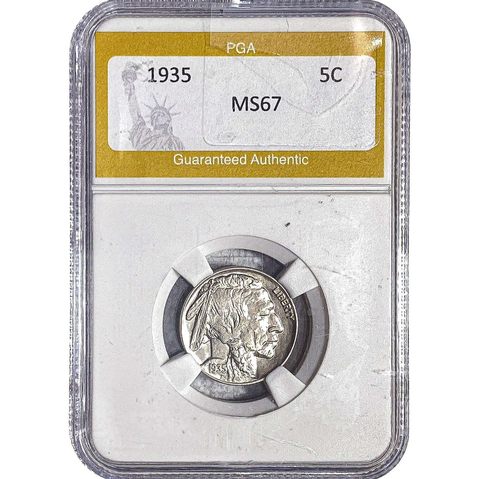 1935 Buffalo Nickel PGA MS67: 1935 Buffalo Nickel PGA MS67
