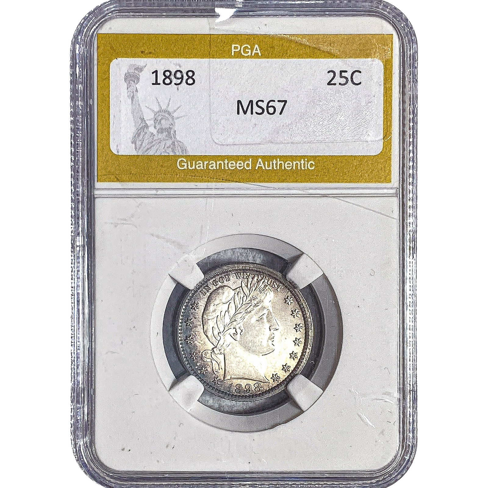 1898 Barber Quarter PGA MS67 (1 of 2)