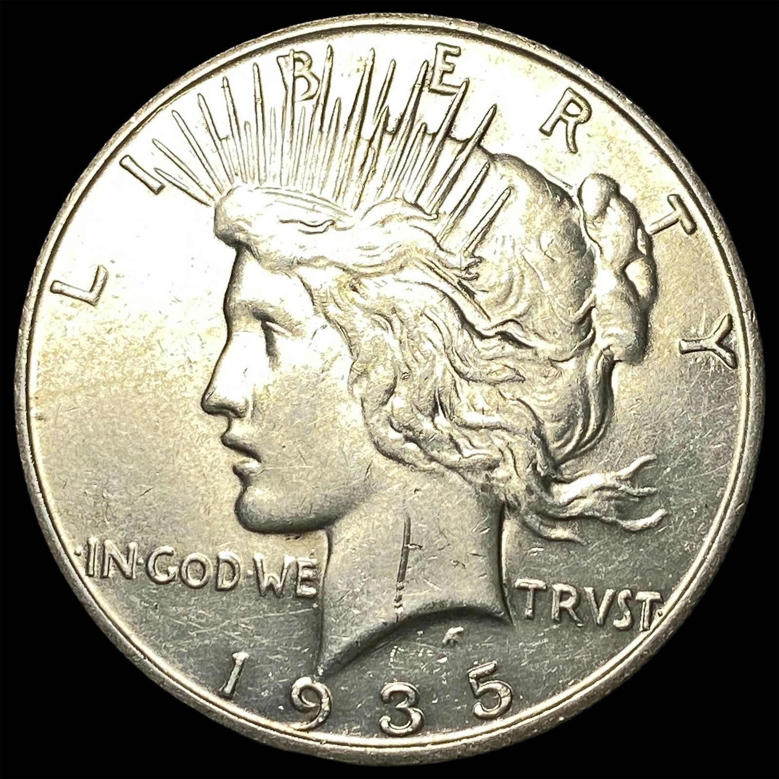 1935-S Silver Peace Dollar UNCIRCULATED: 1935-S Silver Peace Dollar UNCIRCULATED