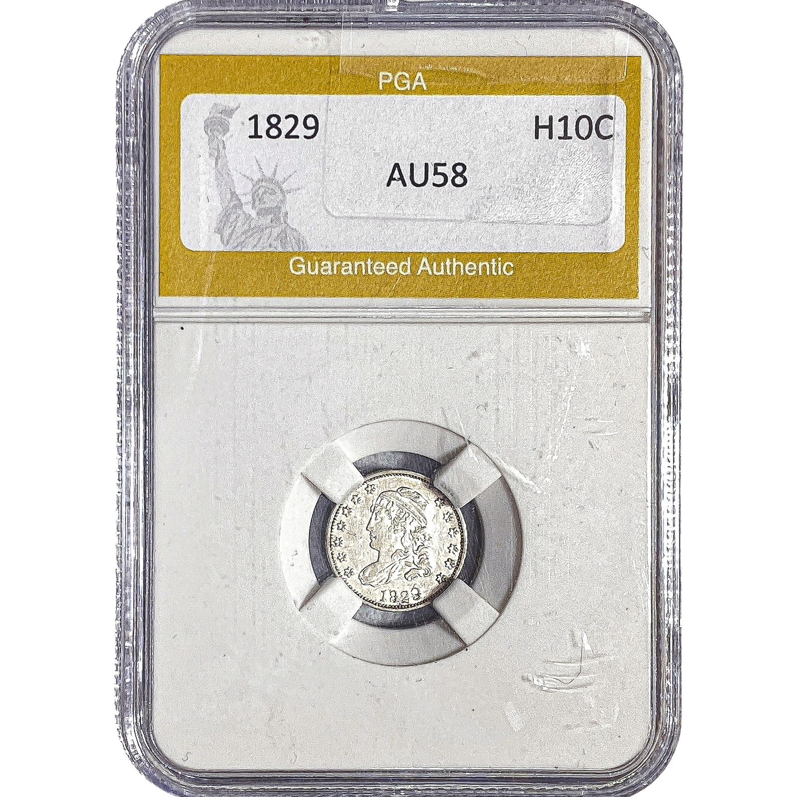 1829 Capped Bust Half Dime PGA AU58 (1 of 2)