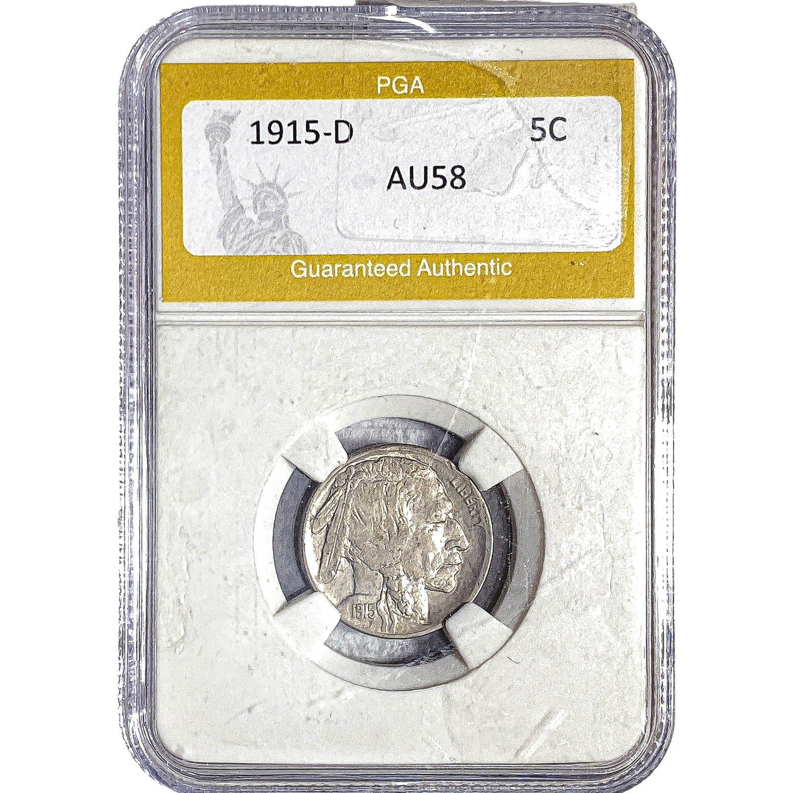 1915-D Buffalo Nickel PGA AU58 (1 of 2)